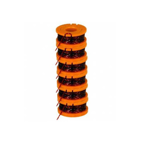 Trimmer Accessories | Worx WA0010 Replacement Line Spool for WG150 151 165 166 GT Trimmers (6-Pack) image number 0