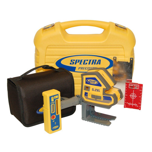 Rotary Lasers | Spectra Precision 5.2XL-2 Point and Cross Line Laser Kit image number 0