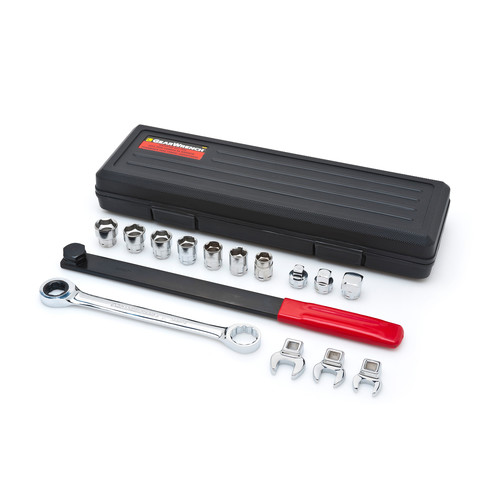 Combination Wrenches | GearWrench 3680 15-Piece Ratcheting Wrench Serpentine Belt Tool Set image number 0
