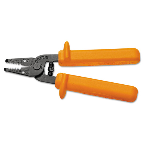 Specialty Pliers | Klein Tools 11045-INS Insulated Wire Stripper and Cutter - Orange image number 0