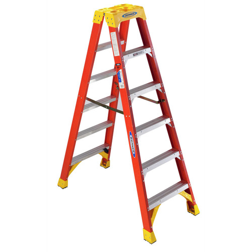 Ladders & Stools | Werner T6206 6 ft. Type IA Fiberglass Twin Ladder image number 0