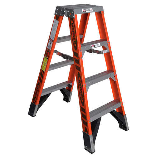 Ladders & Stools | Werner T7404 4 ft. Type IAA Fiberglass Twin Ladder image number 0