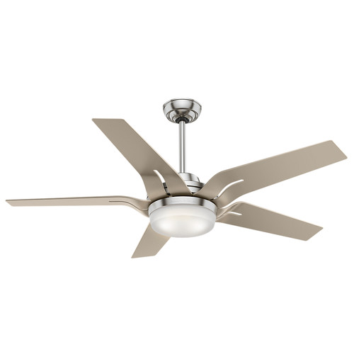 Ceiling Fans | Casablanca 59197 Correne 56 in. Brushed Nickel Champagne Plastic Indoor Ceiling Fan with Light and Remote image number 0