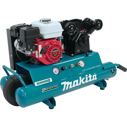 Portable Air Compressors | Makita MAC5501G 5.5 HP 10 Gallon Oil-Lube Wheelbarrow Air Compressor image number 0