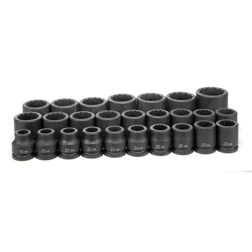 Sockets | Grey Pneumatic 8126M 26-Piece 3/4 in. Drive 12-Point Metric Master Impact Socket Set image number 0