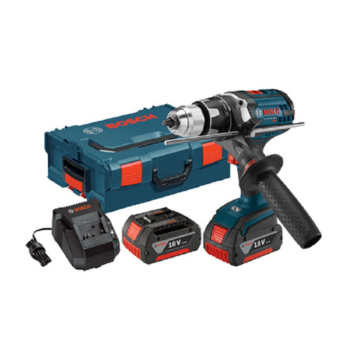 Drill Drivers | Factory Reconditioned Bosch DDH181X-01L-RT 18V Lithium-Ion Brute Tough 1/2 in. Cordless Drill Driver Kit with Active Response Technology and L-BOXX2 (3 Ah) image number 0