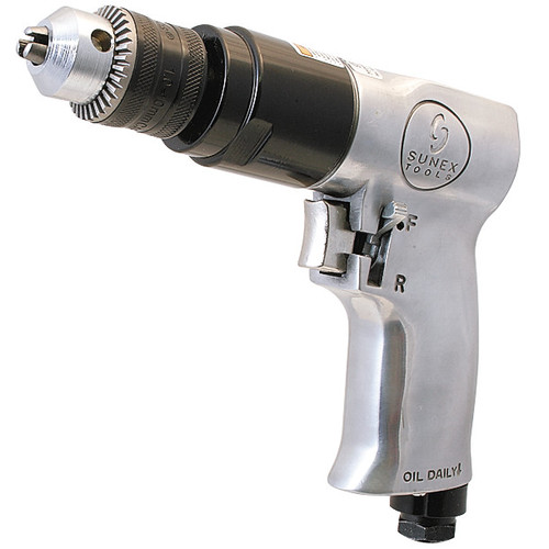 Air Drills | Sunex SX223 3/8 in. Reversible Air Drill with Geared Chuck image number 0