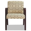 | Alera ALERL4351M 24.21 in. x 24.8 in. x 32.67 in. Reception Lounge WL Series Guest Chair - Tan/Mahogany image number 1