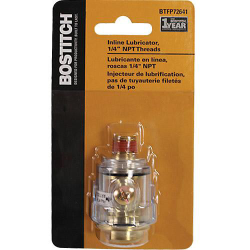 Air Tool Adaptors | Bostitch BTFP72641 In-Line Lubricator with 1/4 in. NPT Male Thread image number 0