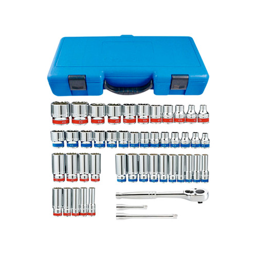 Socket Sets | KT PRO A3005CR 47-Piece 3/8 in. Drive SAE/Metric 12 Point Socket Wrench Set image number 0