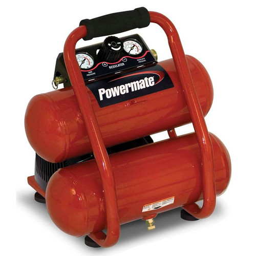 Portable Air Compressors | Powermate VSP0000201.01 2 Gallon Side Stack Air Compressor Kit image number 0