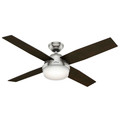 Ceiling Fans | Hunter 59216 52 in. Dempsey Brushed Nickel Ceiling Fan with Light and Remote image number 1