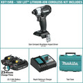 Impact Drivers | Makita XDT15RB 18V LXT 2.0 Ah Lithium-Ion Sub-Compact Brushless Cordless Impact Driver Kit image number 1