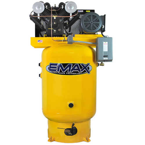 Stationary Air Compressors | EMAX EP10V080V3 10 HP 80 Gallon Oil-Splash Stationary Air Compressor image number 0