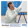 Bib Overalls | KleenGuard 38938 A35 Liquid and Particle Protection Coveralls Hooded - Large, White (25/Carton) image number 5