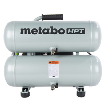 TOP SELLERS | Factory Reconditioned Metabo HPT EC99SM 2 HP 4 Gallon Oil-Lube Twin Stack Air Compressor