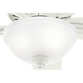 Ceiling Fans | Hunter 51086 42 in. Newsome Fresh White Ceiling Fan with Light image number 10