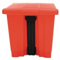 Trash & Waste Bins | Rubbermaid Commercial FG614300RED 8 Gallon Indoor Utility Step-On Plastic Waste Container - Red image number 2