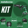 Screw Guns | Metabo HPT W18DAQBM 18V MultiVolt Brushless Lithium-Ion Cordless Drywall Screw Gun Kit with Collated Screw Magazine and 2 Batteries (2 Ah) image number 1