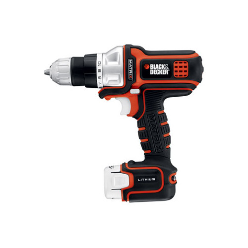 Drill Drivers | Factory Reconditioned Black & Decker BDCDMT112R 12V MAX Lithium-Ion MATRIX 3/8 in. Cordless Drill Driver Kit image number 0