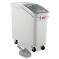 Food Trays, Containers, and Lids | Rubbermaid Commercial FG360088WHT 20.57 Gallon 13-1/8 in. x 29-1/4 in. x 28 in. ProSave Mobile Ingredient Bin - White image number 0