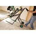 Saw Accessories | Hitachi UU240R Fold and Roll Portable Miter Saw Stand image number 2