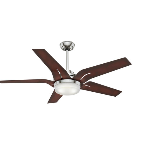 Ceiling Fans | Casablanca 59198 Correne 56 in. Brushed Nickel Coffee Beech Indoor Ceiling Fan with Light and Remote image number 0