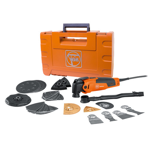 Oscillating Tools | Fein FMM 350 QSL Multimaster Oscillating Multi-Tool with Hard Case and Top Accessory Package image number 0