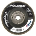 Grinding, Sanding, Polishing Accessories | Weiler 31349 4-1/2 in. Diameter 5/8 in. - 11 UNC Wolverine Abrasive Conical Flap Disc image number 1