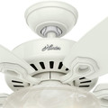 Ceiling Fans | Hunter 53362 56 in. Builder Great Room Snow White Ceiling Fan with Light image number 8