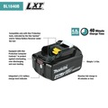 Battery and Charger Starter Kits | Makita ADBL1840BDC1 Outdoor Adventure 18V LXT 4 Ah Lithium-Ion Battery and Rapid Optimum Charger Kit image number 5