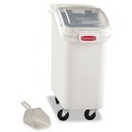 Food Trays, Containers, and Lids | Rubbermaid Commercial FG360088WHT 20.57 Gallon 13-1/8 in. x 29-1/4 in. x 28 in. ProSave Mobile Ingredient Bin - White image number 1