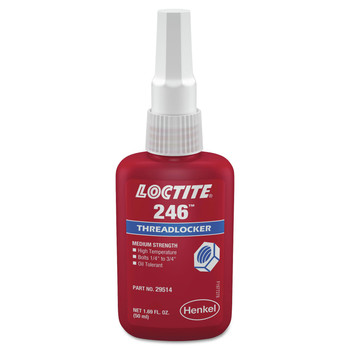  | Loctite 246 Medium Strength/High Temperature 50 mL Bottle Threadlocker - Blue