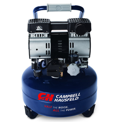 Portable Air Compressors | Campbell Hausfeld DC060500 Quiet Series 1 HP 6 Gallon Pancake Air Compressor image number 0