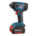 Impact Drivers | Bosch 25618-01 18V Lithium-Ion 1/4 in. Impact Driver with FatPack Batteries image number 0