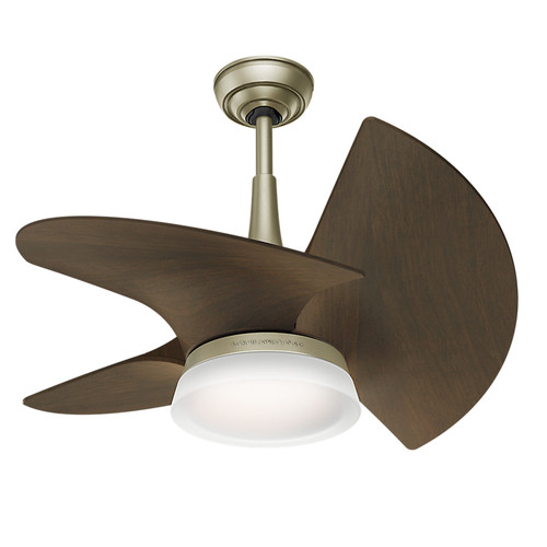 Ceiling Fans | Casablanca 59138 Orchid Pewter Revival 30 in. Walnut Indoor Ceiling Fan with Light and Wall Control image number 0