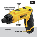 Electric Screwdrivers | Dewalt DCF680N2 8V MAX Lithium-Ion Brushed Cordless Gyroscopic Screwdriver Kit with 2 Batteries image number 8