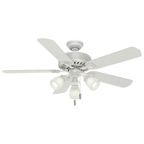 Ceiling Fans | Casablanca 54005 54 in. Ainsworth Gallery 3 Light Cottage White Ceiling Fan with Light image number 0