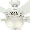 Ceiling Fans | Hunter 53362 56 in. Builder Great Room Snow White Ceiling Fan with Light image number 7