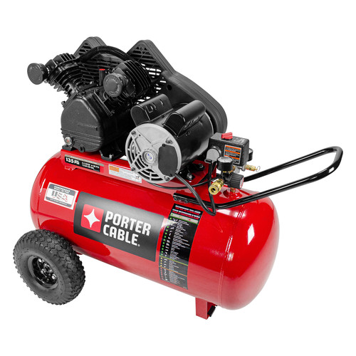 Portable Air Compressors | Porter-Cable PXCMPC1682066 1.6 HP 20 Gallon Portable Hot Dog Air Compressor image number 0