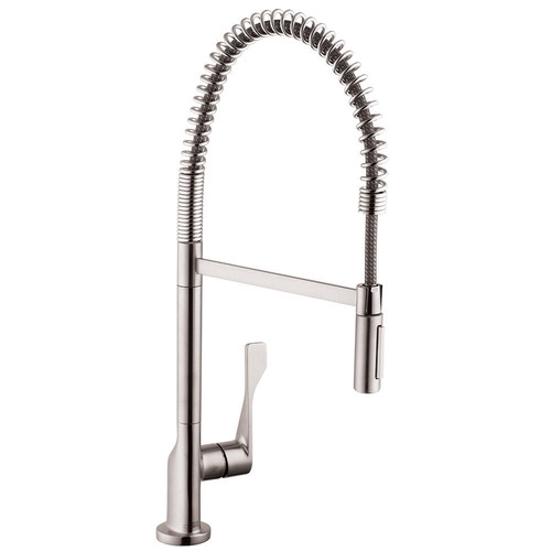 Fixtures | Hansgrohe 39840801 Axor Citterio 2-Spray Semi-Pro Kitchen Faucet (Steel Optik) image number 0
