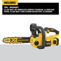 Chainsaws | Dewalt DCCS620P1 20V MAX XR Brushless Lithium-Ion Cordless Compact 12 in. Chainsaw Kit (5 Ah) image number 1