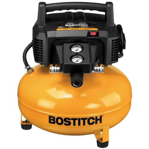 Portable Air Compressors | Factory Reconditioned Bostitch BTFP02012-R 0.8 HP 6 Gallon Oil-Free Pancake Air Compressor image number 0