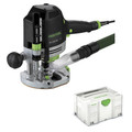 Plunge Base Routers | Festool OF 1400 EQ Plunge Router with CT 26 E 6.9 Gallon HEPA Mobile Dust Extractor image number 1
