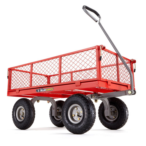 Tool Carts | Gorilla Carts GOR800-COM 800 lb. Capacity Steel Utility Cart image number 0