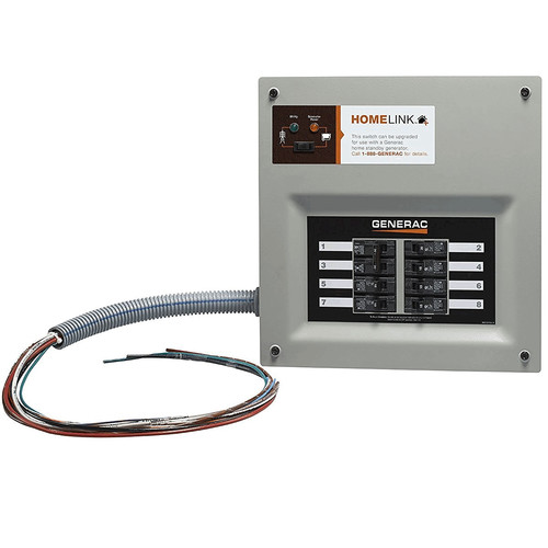 Transfer Switches | Generac 6852 30 Amp Indoor Transfer Switch Kit for 6-8 Circ Stand-Alone, Upgradeable image number 0