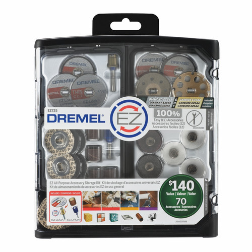 Multi Tools | Dremel EZ725 70-Piece EZ All-Purpose Rotary Tool Accessory Kit image number 0