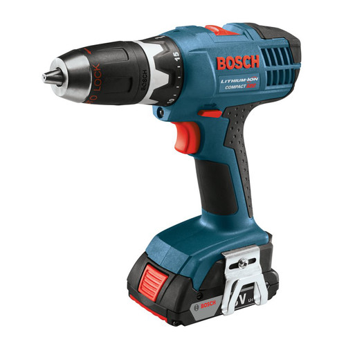 Drill Drivers | Factory Reconditioned Bosch DDBB180-102-RT 18V Lithium-Ion Compact 1/2 in. Cordless Drill Driver Kit (1.3 Ah) image number 0
