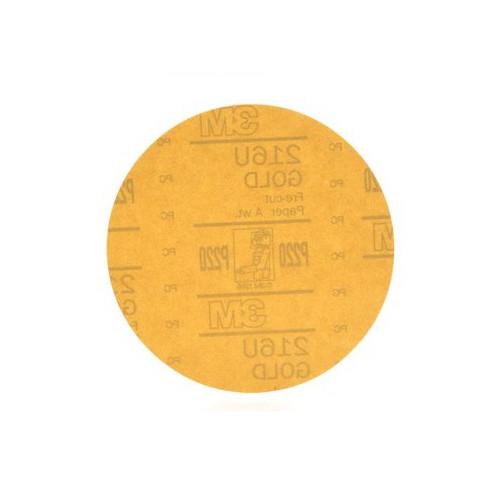 Grinding, Sanding, Polishing Accessories | 3M 978 Hookit Gold Disc, 6 in., P220A (50-Pack) image number 0