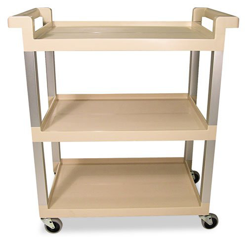 Utility Carts | Rubbermaid 9T6571BG 100 lb. Capacity 16-1/4 in. x 31-1/2 in. x 36 in. Service Cart (Beige) image number 0